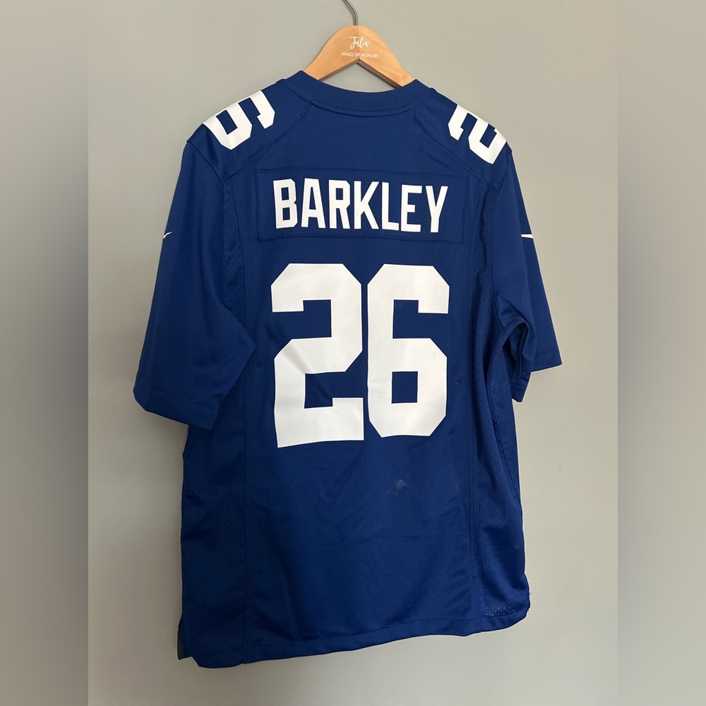 NFL BARKLEY Blue On-Field Jersey #26- NEW YORK GIANTS authentic